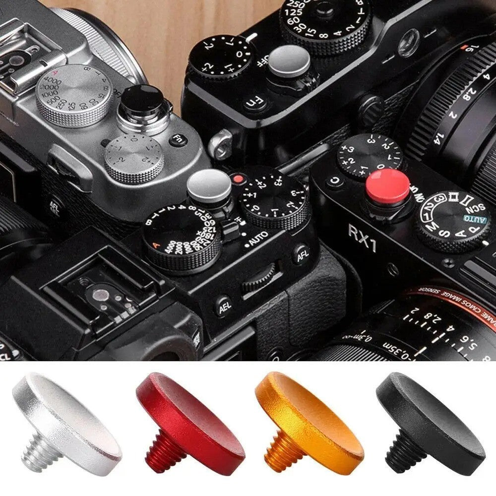 4 PACK Concave Shutter Release Button for Fujifilm Leica Nikon Canon D 4PCS