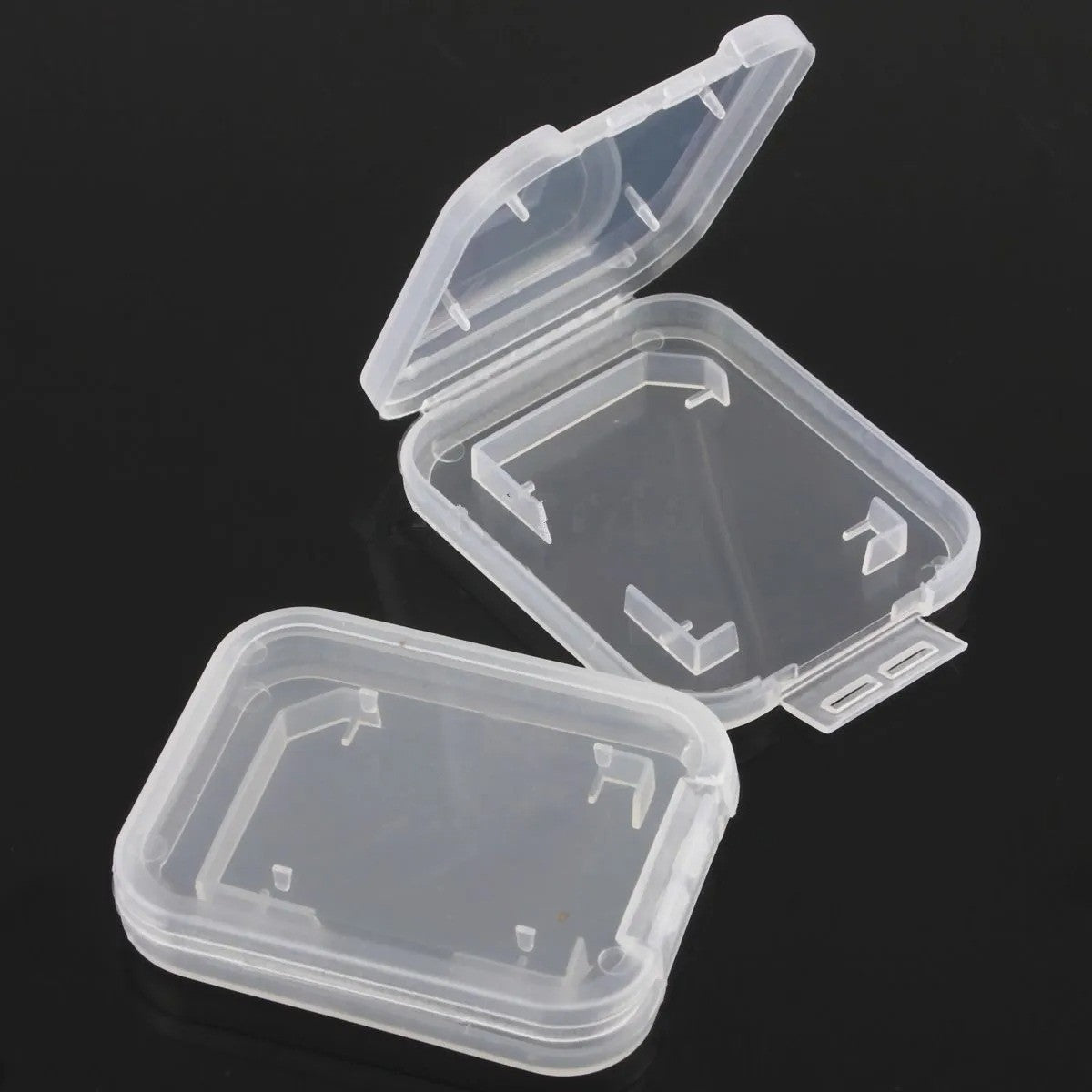 10PCS  Transparent Standard SD SDHC Memory Card Case Holder Box Storage Boxes