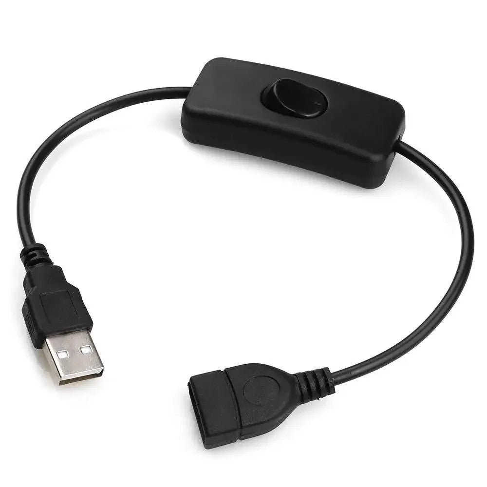 USB DC Male to Female Extension Cable with On Off Switch Toggle Cord LED Lamp