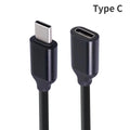 USB C Male to Female Extension Cable 60W 3A Fast Charge Data Wire Adapter Cord