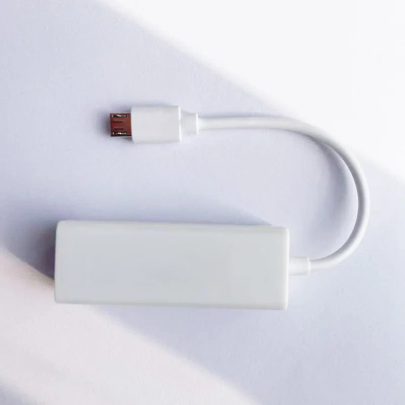 Micro USB to Ethernet Adapter RJ45 LAN 100Mbps Network Cable Cord PC Tablet Hub