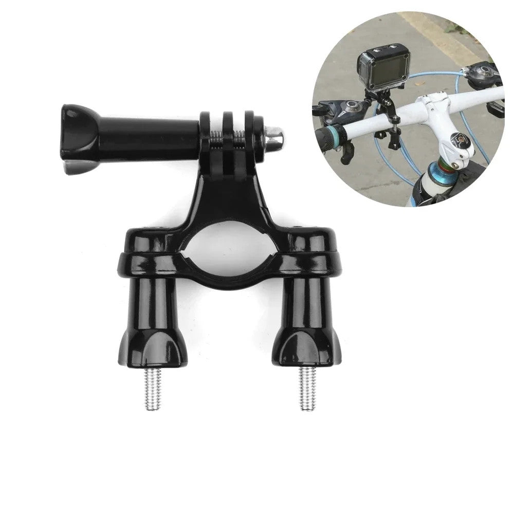 Handlebar Bike Mount for GoPro 9 10 11 12 13 Bicycle Clamp Screws Pivot Arm