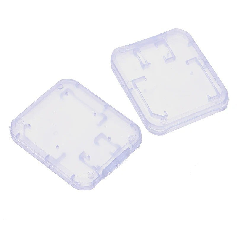 10 Pack Clear Micro SD SDHC Card Case Holder Box Hard Plastic Storage