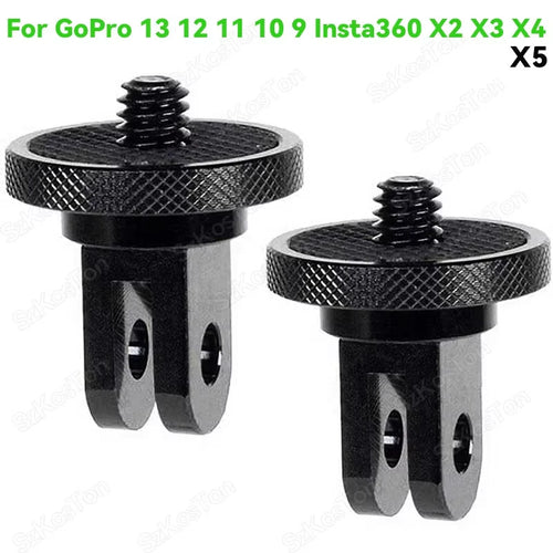 1/4" Screw Tripod Adapter Mount 360° For Gopro Hero 13/12 Insta360 Action Camera