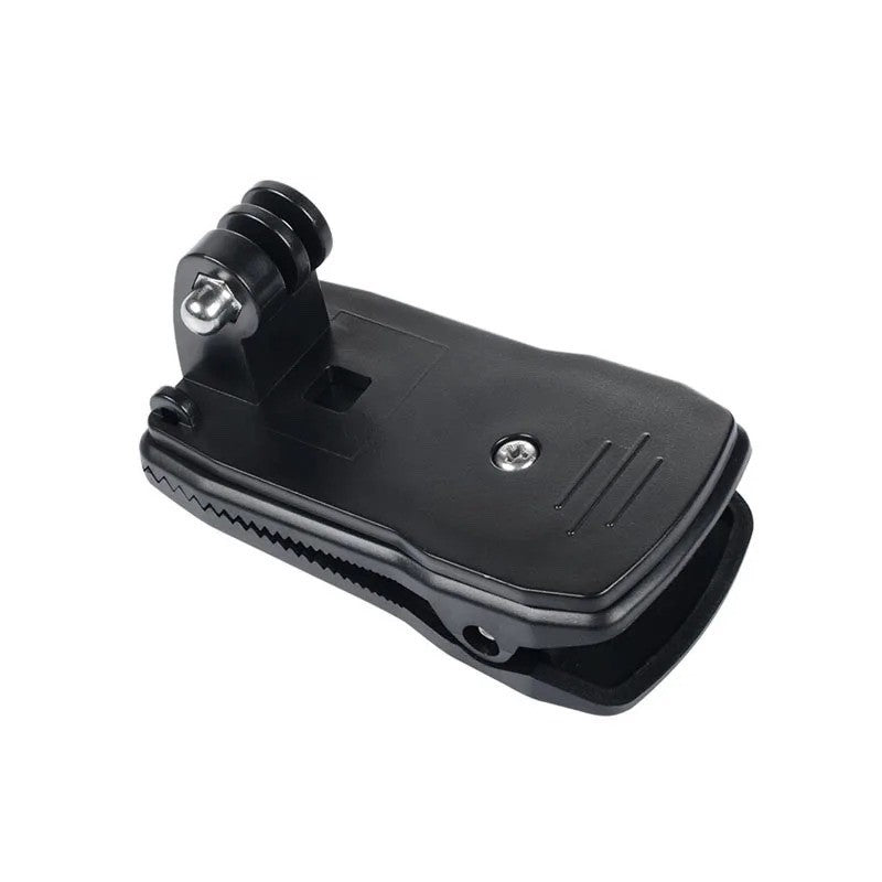 Action Camera 360° Rotation Backpack Hat Clip Clamp Mount For GoPro Hero DJI