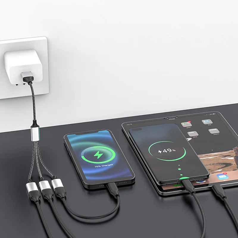 USB Cable Splitter Hub Multi Port Expander Adapter Dock Power Charging Extender