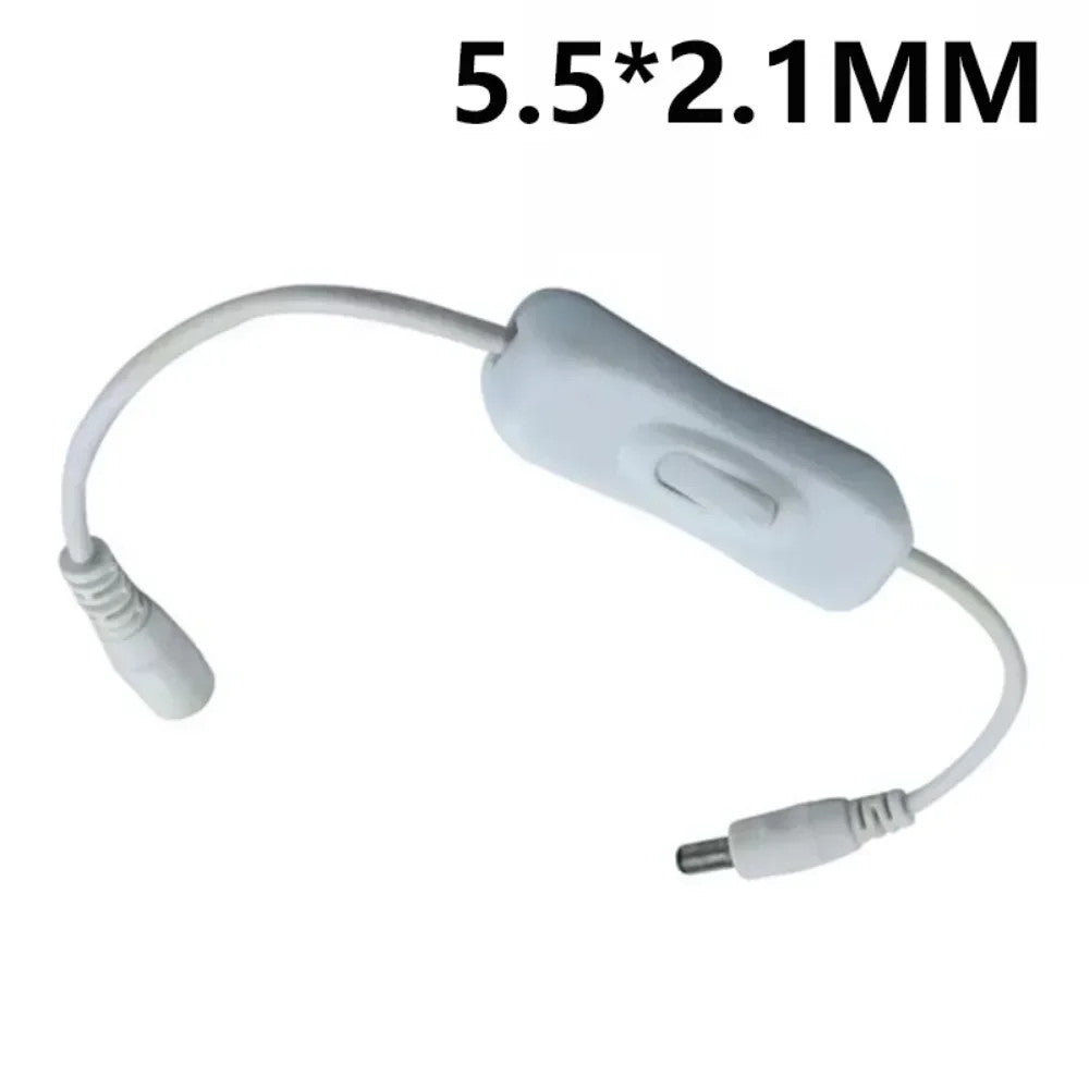 USB DC Male to Female Extension Cable with On Off Switch Toggle Cord LED Lamp
