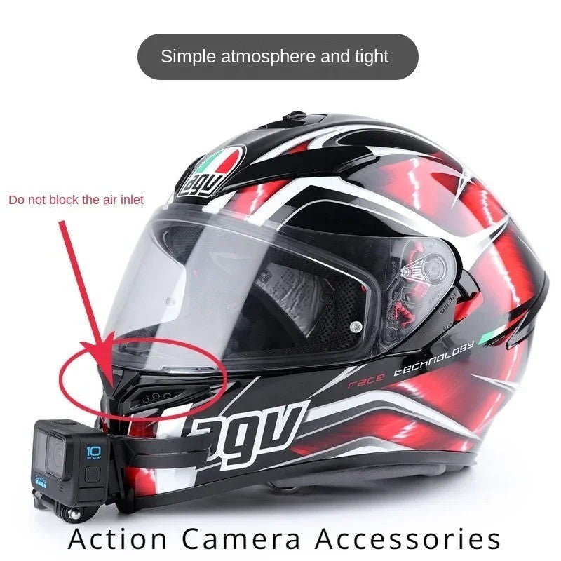 Motorcycle Helmet Camera Mount Motorbike Hat Chin Bracket Holder for GoPro