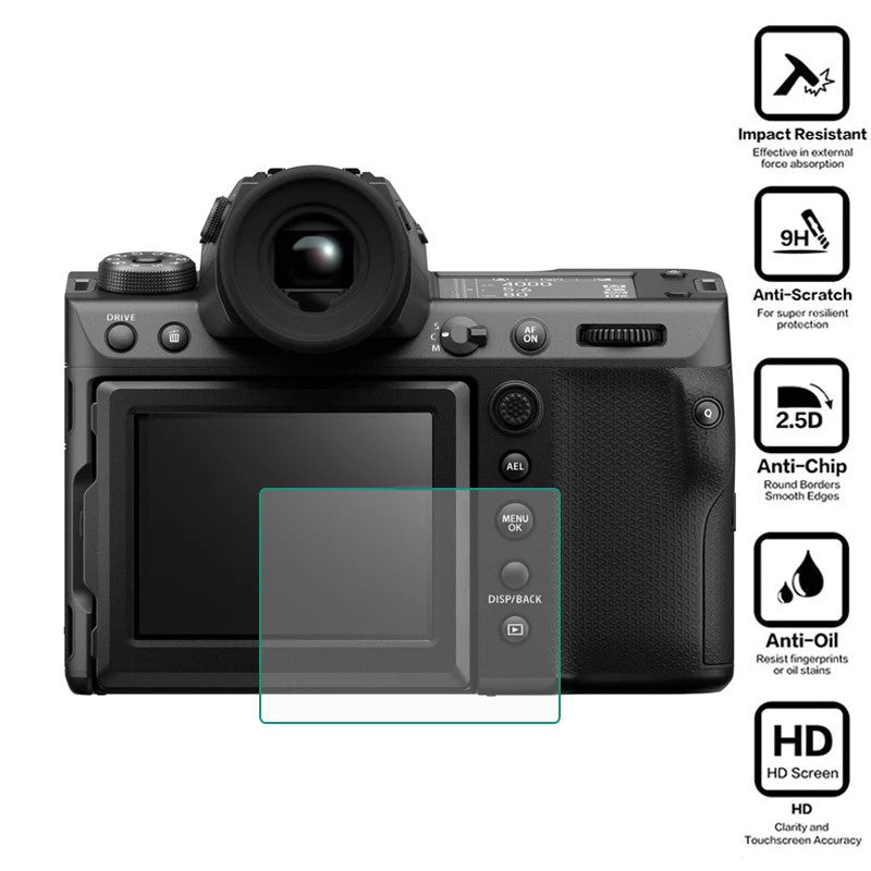 2x Tempered Glass Screen Protector for Fujifilm GFX100 II GFX100S GFX 100S II