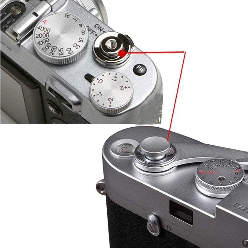 3 PCS Concave Flat Convex Shutter Release Button for Fujifilm Leica Nikon Canon