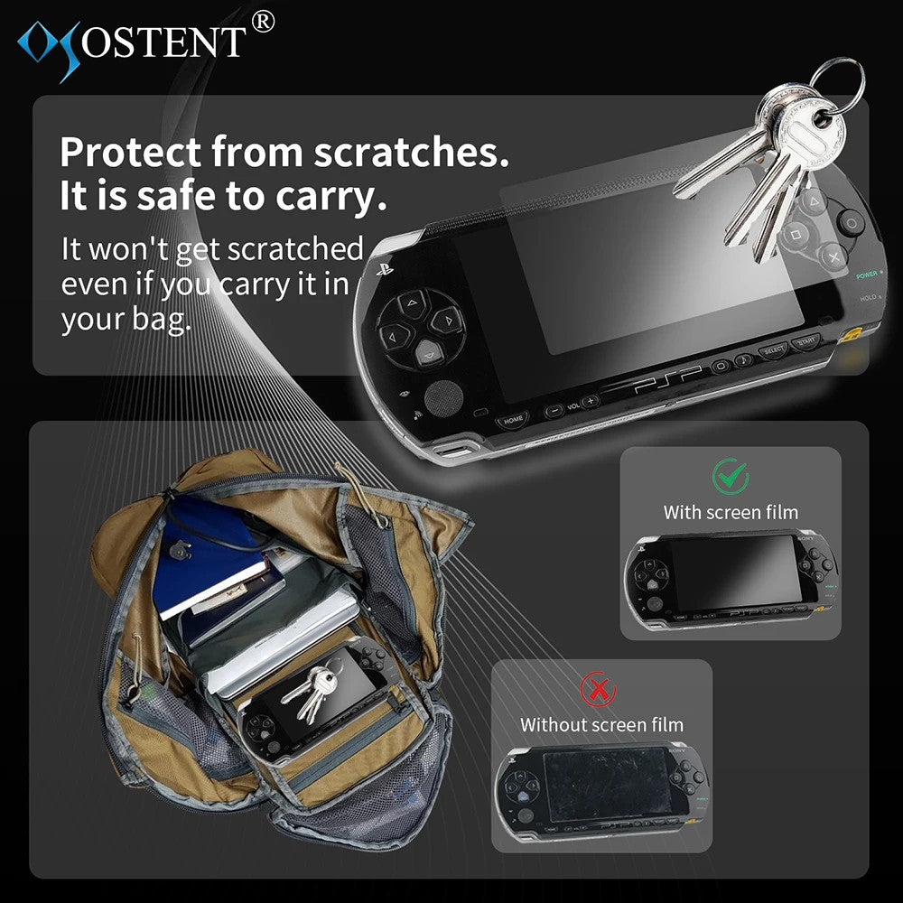 3x Screen Protector Soft PET Film Clear LCD Guard for Sony PSP 1000 2000 3000 Sk