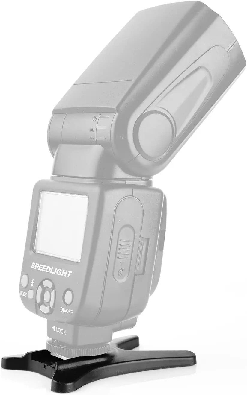 Portable Flash Hot Shoe Stand Mount AS-21 for Canon Nikon Godox Speedlight