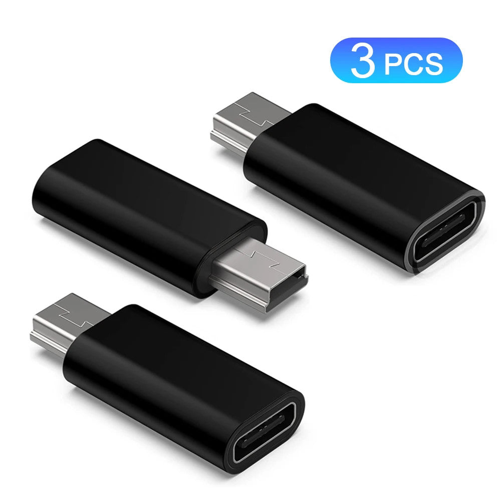 USB-C to Mini USB Adapter Converter Plug for Sony PSP Dash Cam Camera GPS Fast