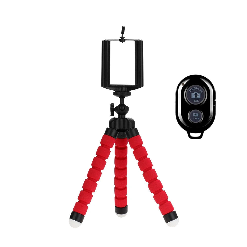 Mini Tripod + Remote For Smartphone Mobile Camera Holder Clip Stand Octopus