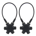 2PCS 5-Way 3.5mm Audio Splitter Adapter Multi Headphone Aux Cable Stereo Cord