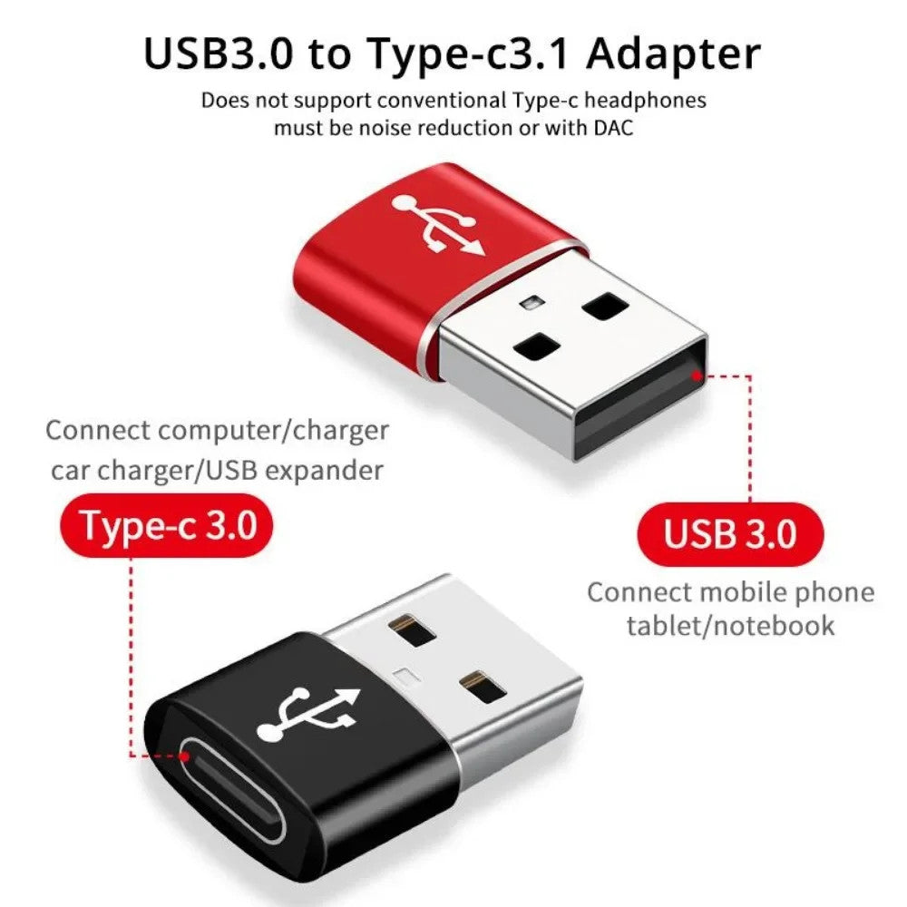 USB 3.0 to USB C Adapter Converter Charging Type C for iPhone iPad Android Phone