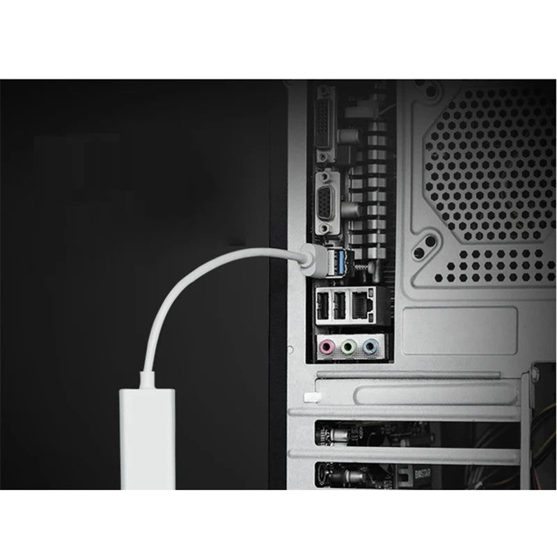 Micro USB to Ethernet Adapter RJ45 LAN 100Mbps Network Cable Cord PC Tablet Hub