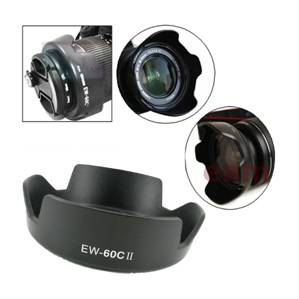 EW-60C II Flower Petal Shape Lens Hood for Canon EF 28-90mm F4-5.6 II USM EW60C