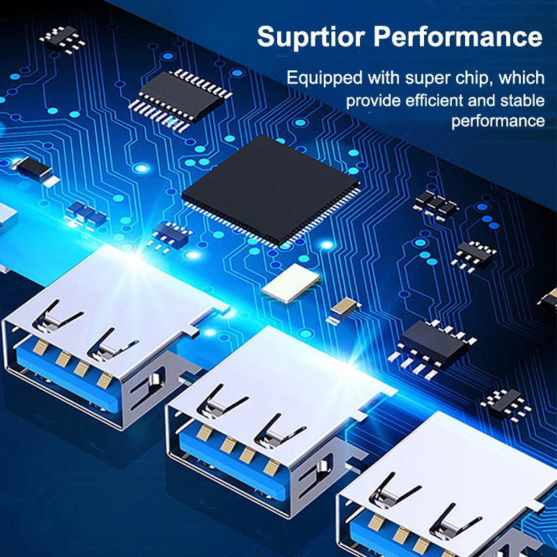 4 Port USB C Hub High Speed Multi Splitter Adapter for MacBook Air Pro Laptop PC