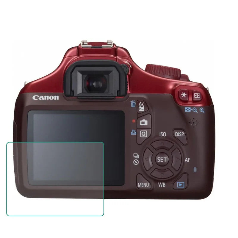 2x Tempered Glass Screen Protector for Canon EOS 1100D Rebel T3 Kiss X50 Display