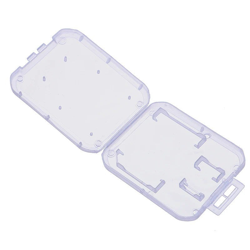 10 Pack Clear Micro SD SDHC Card Case Holder Box Hard Plastic Storage