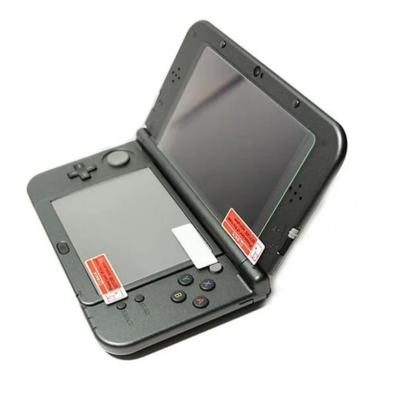 2x Top Glass Bottom PET Screen Protector Film Cover for Nintendo New 3DS XL LL