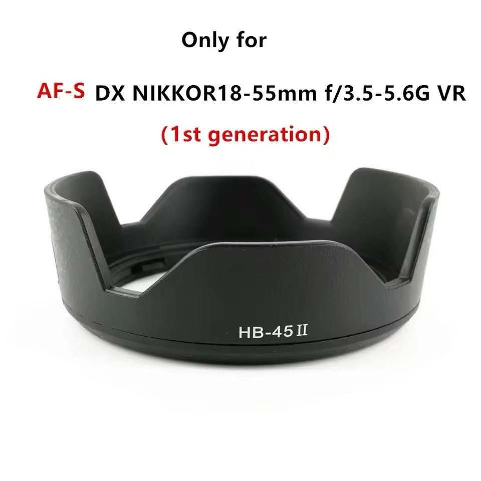 HB-45 II Bayonet Lens Hood For Nikon AF-S DX NIKKOR 18-55mm f/3.5-5.6G VR HB45