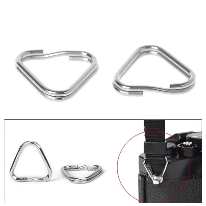 2/4/8/10pcs Camera Split Ring Strap Triangle Hook Fujifilm Nikon Canon DSLR
