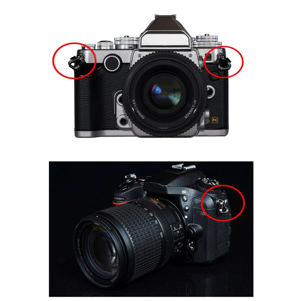 10Pcs Camera Ring Strap Triangle Hook Fujifilm Lecia Nikon Canon Olympus DSLR