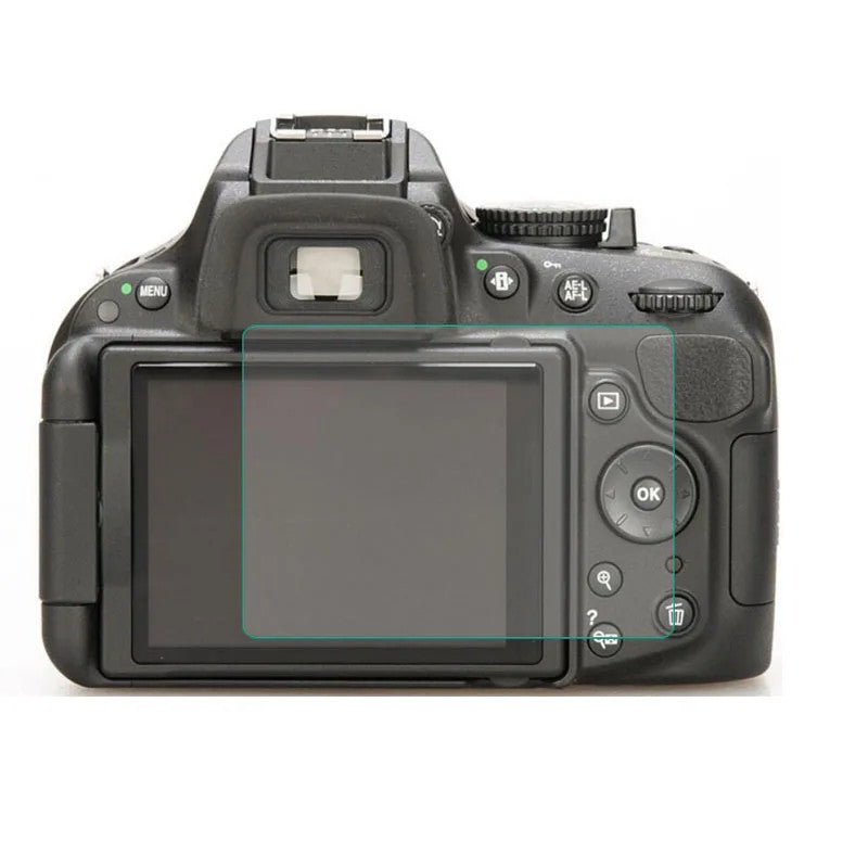2x Tempered Glass Screen Protector for Nikon D5200 D5100 DSLR LCD Display Cover