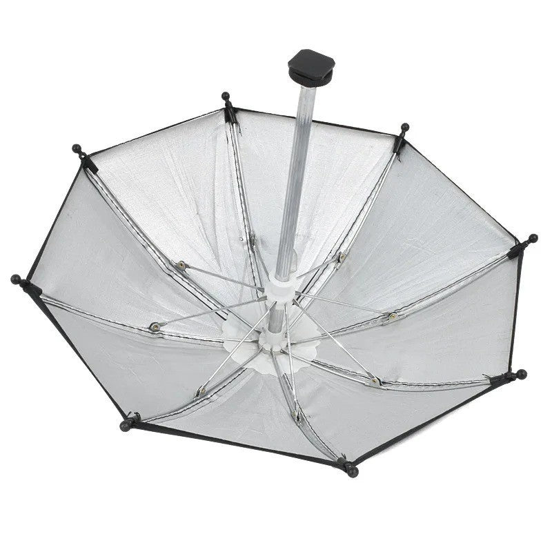 Black Camera Umbrella Sunshade Rain Holder Protector Hot Shoe Interface Black