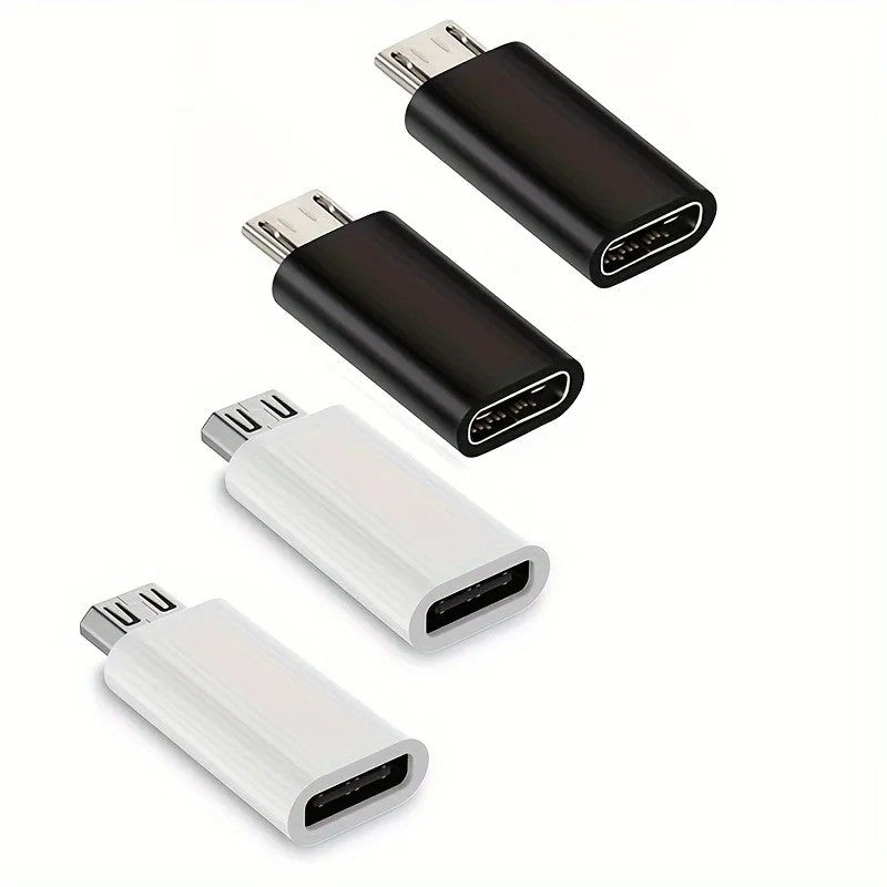 4x USB-C Female to Micro USB Adapter Converter High Speed Fast Data Sync Charge