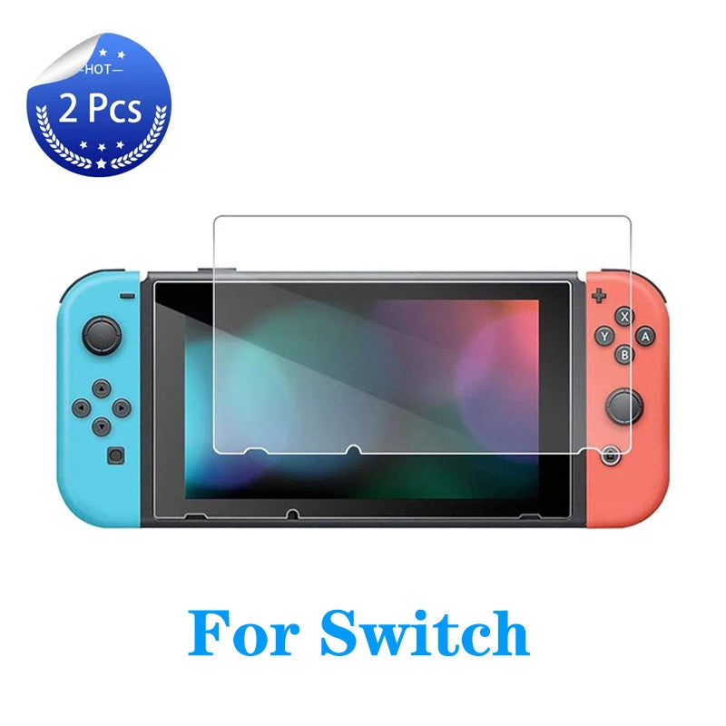 Tempered Glass Screen Protector Cover for All Nintendo Switch Model OLED Lite NS