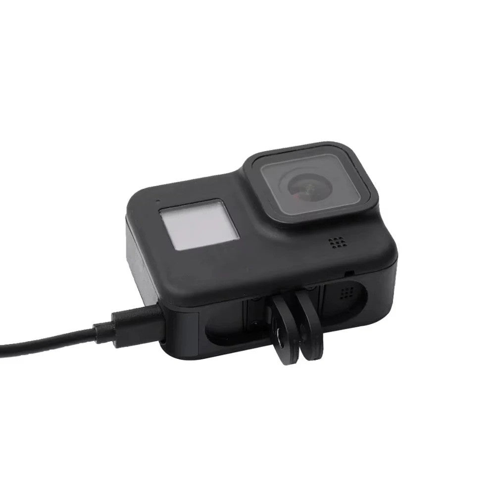 Plastic Removable Battery Cover Side Door with Charging Port for GoPro Hero 8