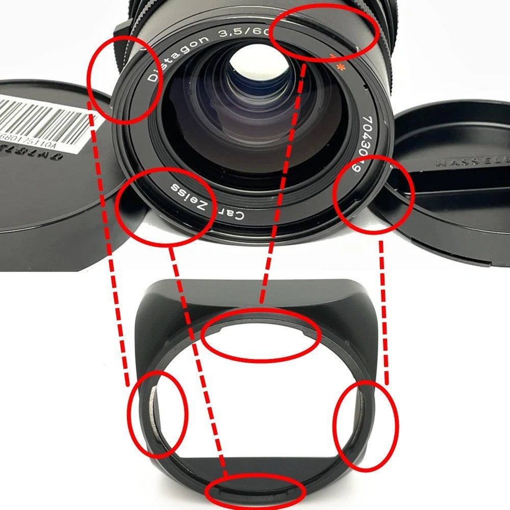38-60 CF Lens Hood for Hasselblad Bay 60 B60, CF 38mm, 50mm, 60mm Wide Angle