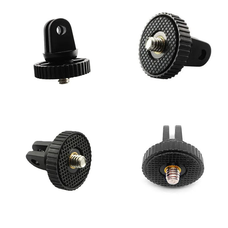 1/4 Inch Screw Tripod Adapter 360 Rotating Mount Holder for GoPro Insta360 DJI