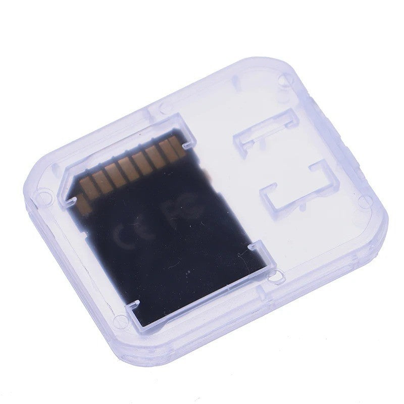 10 Pack Clear Micro SD SDHC Card Case Holder Box Hard Plastic Storage