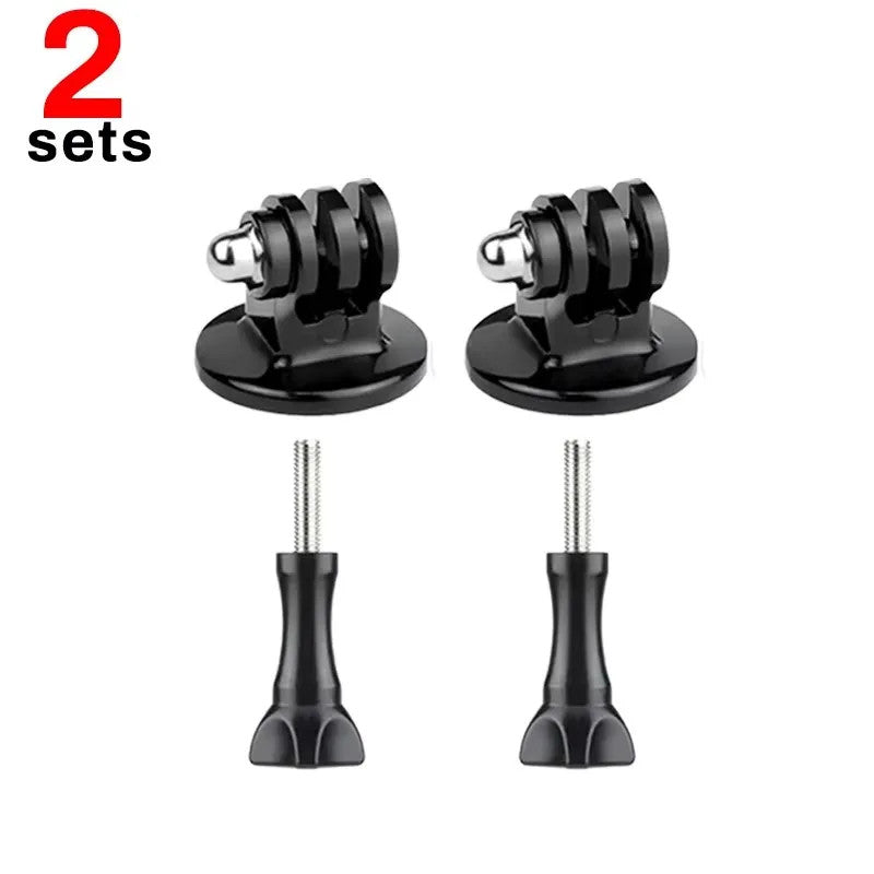 5PCS Tripod Mount Adapter 1/4 Screw Base for GoPro DJI Action Camera Black