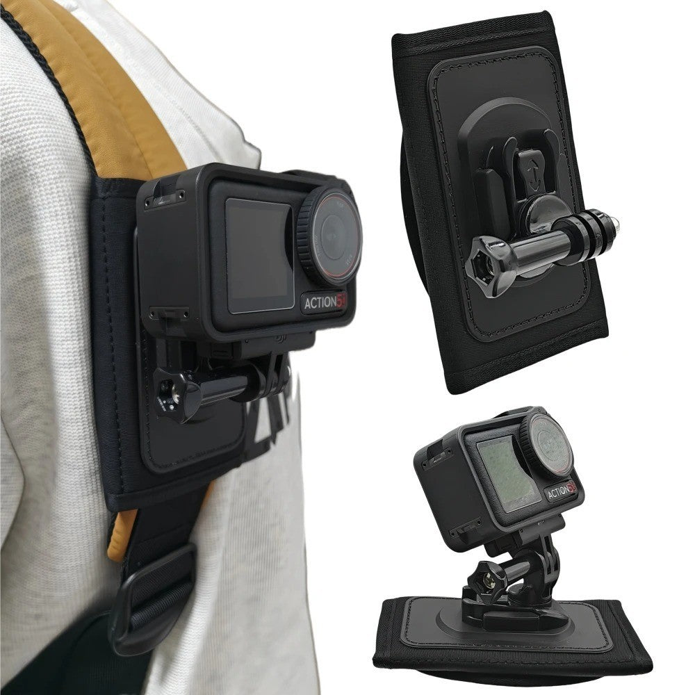 Backpack Shoulder Strap Mount for GoPro Hero 9 10 11 12 DJI Action Insta360