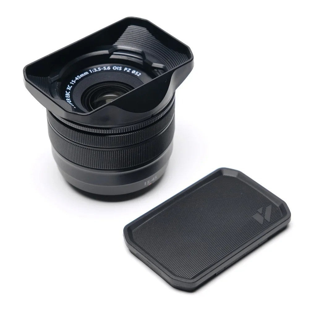 Rectangle Lens Hood For Fujifilm XC 15-45 With Cover Black Fuji XC1545
