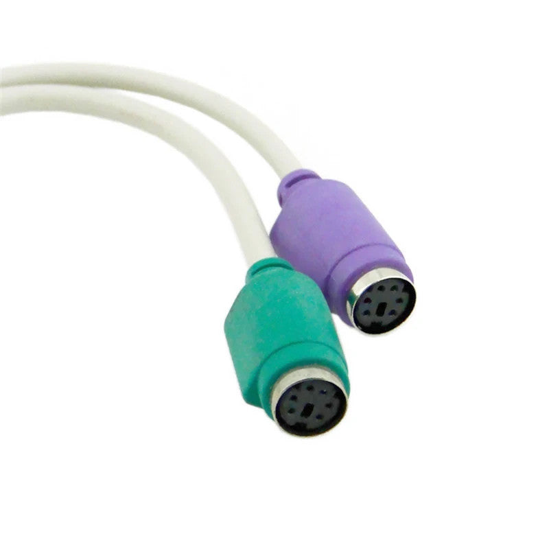 USB to Dual PS/2 Female Splitter Cable Adapter Converter for Keyboard Mouse PC