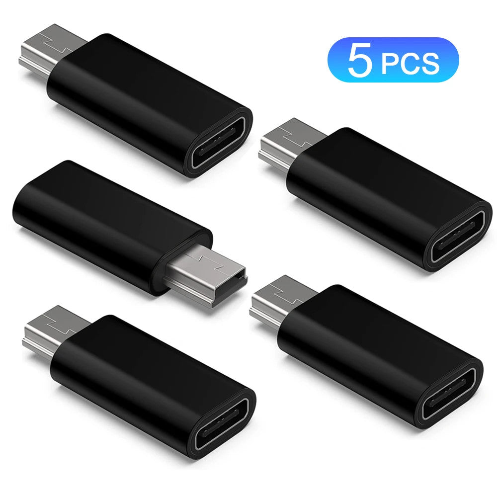 USB-C to Mini USB Adapter Converter Plug for Sony PSP Dash Cam Camera GPS Fast