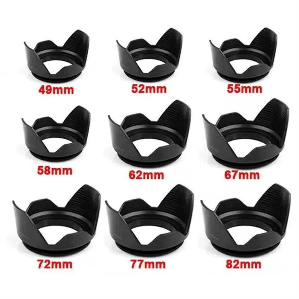 Universal Petal Screw-in Lens Hood Lens Shade 49/52/55/58/62/67/72/77/82/86/95mm