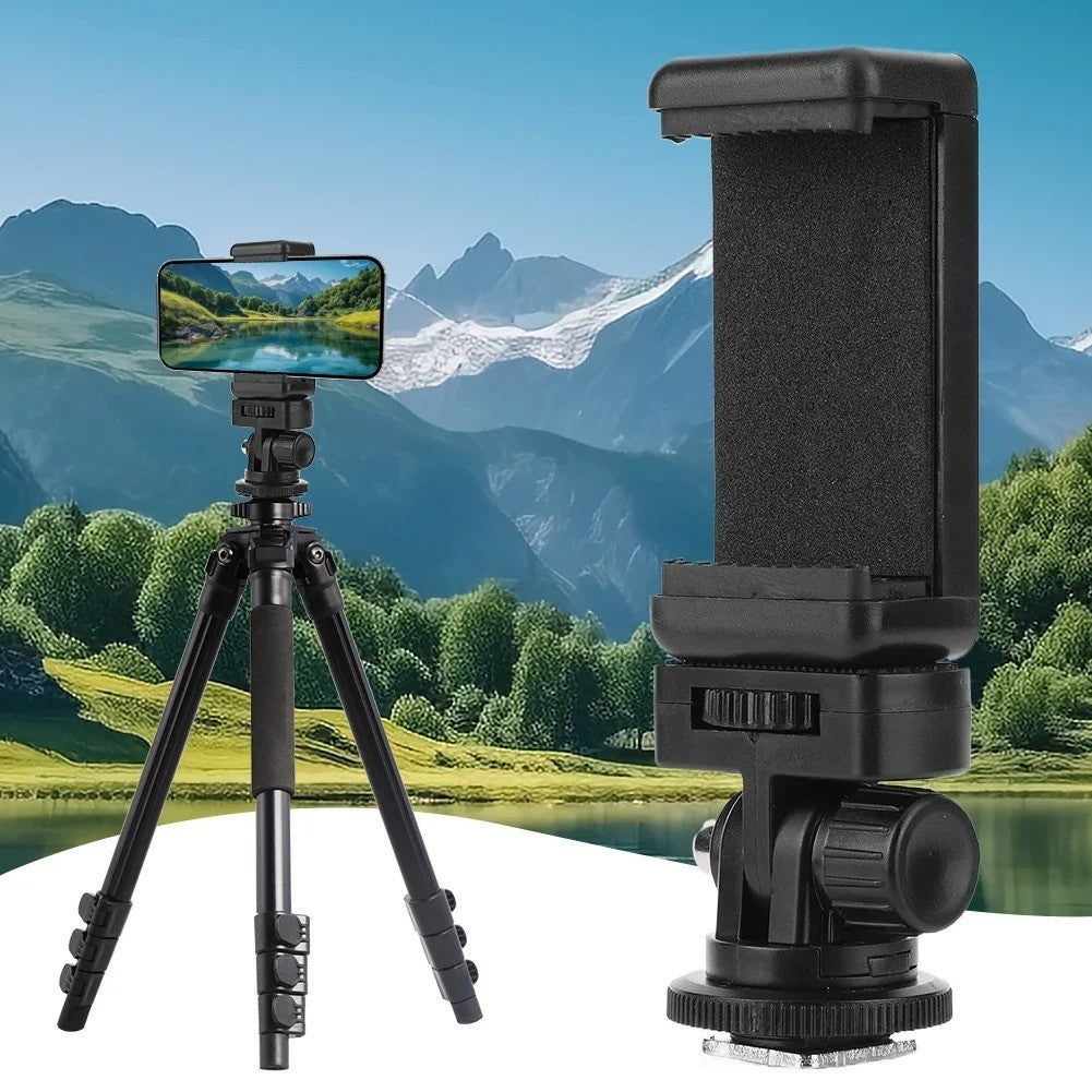 Phone Holder Hot Shoe Mount Adapter Kit for Cellphone DSLR Mirrorless Camera
