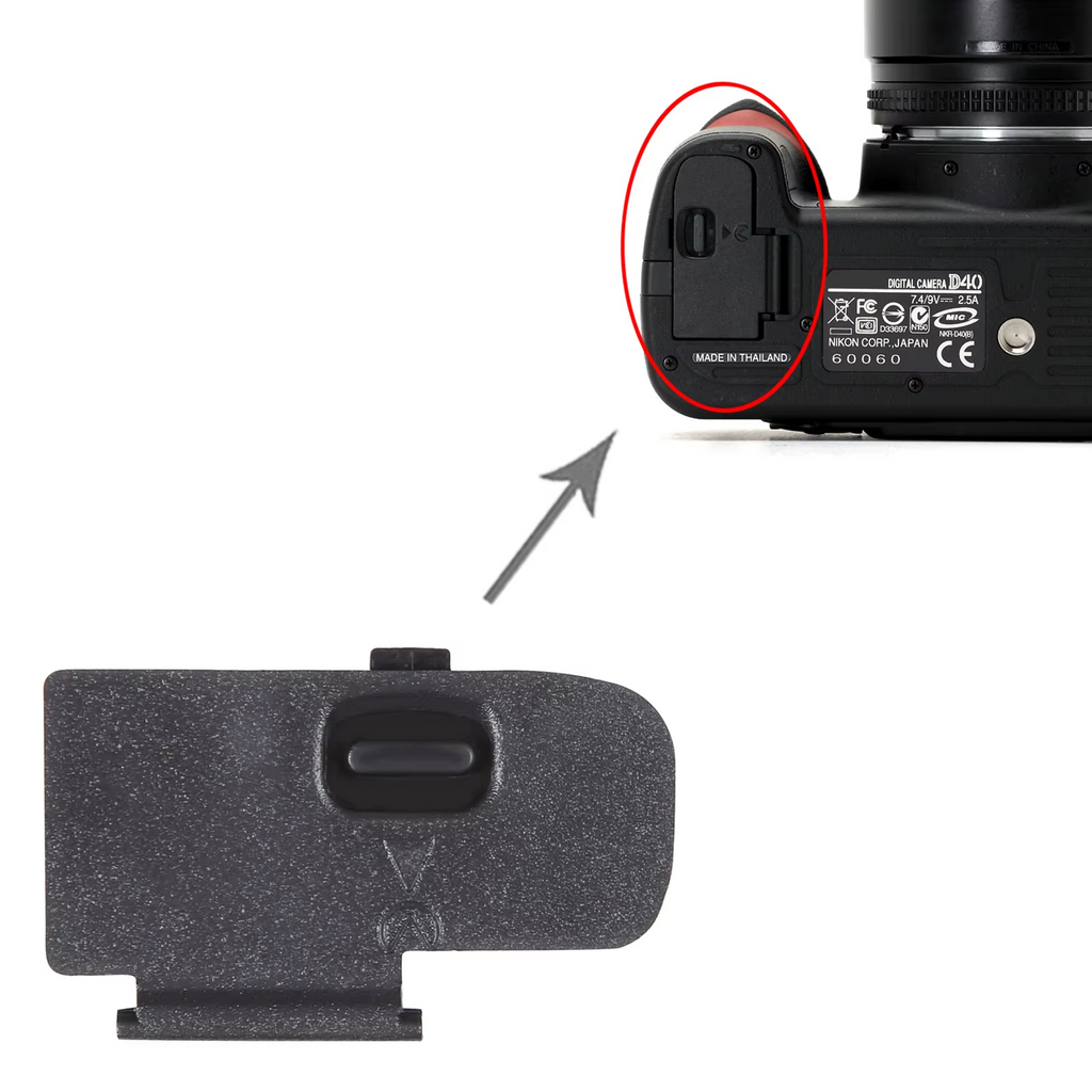 Battery Cover Door Lid For Nikon D40 D40X D60 D3000 D5000 Replacement Part