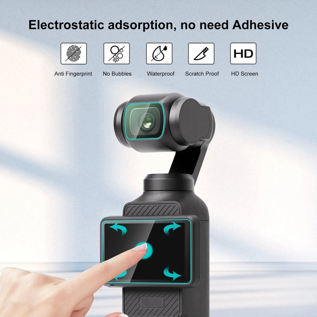 3 Pack Tempered Glass Lens Screen Protector For DJI Osmo Pocket 3 Accessories