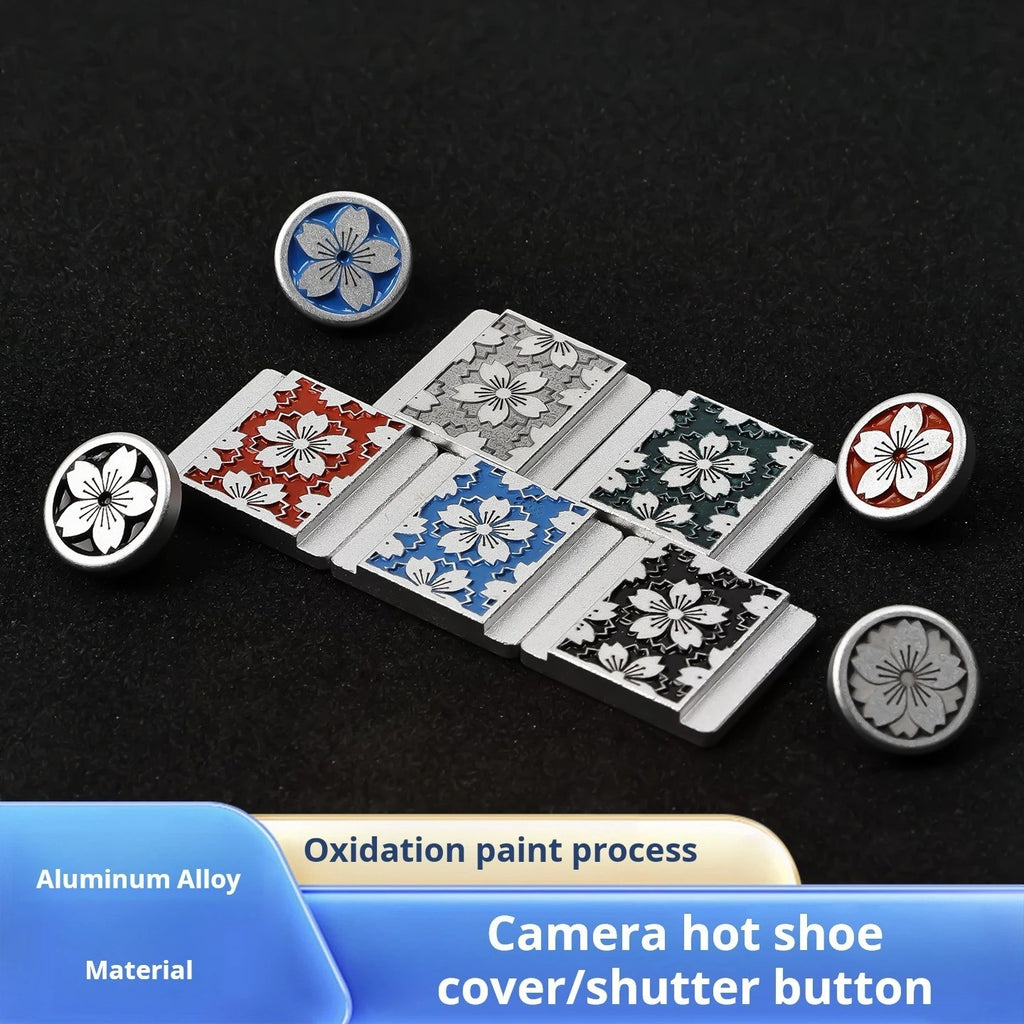 Metal Camera Hot Shoe Cover Shutter button For Fujifilm X100V X-H2S XT3 XT4 XT5