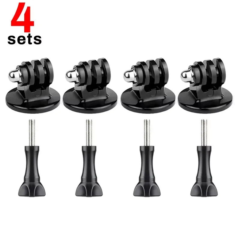 5PCS Tripod Mount Adapter 1/4 Screw Base for GoPro DJI Action Camera Black