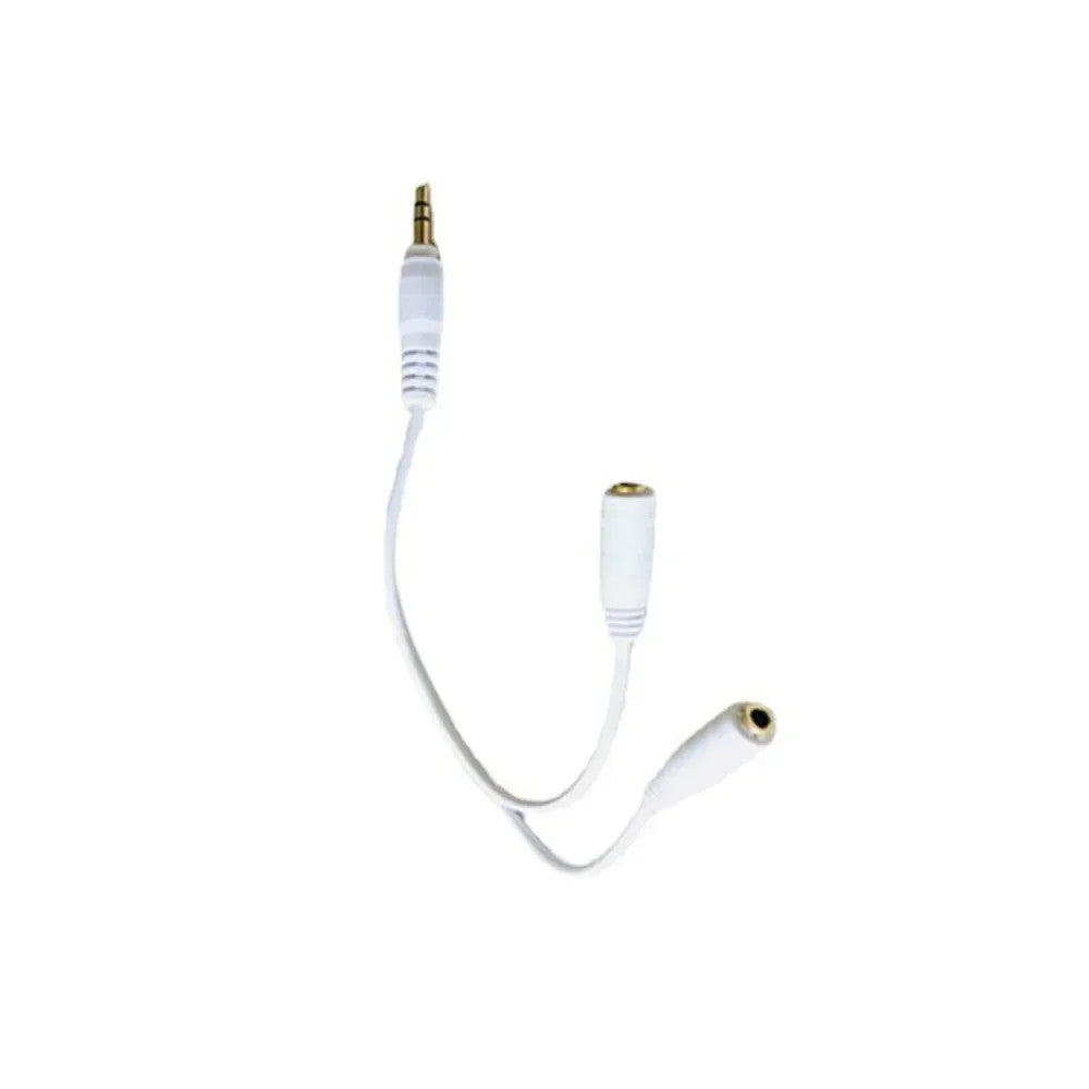 Dual Headphone Adapter 3.5mm Y Splitter Audio Cable Male to 2 Female PC Aux Cord