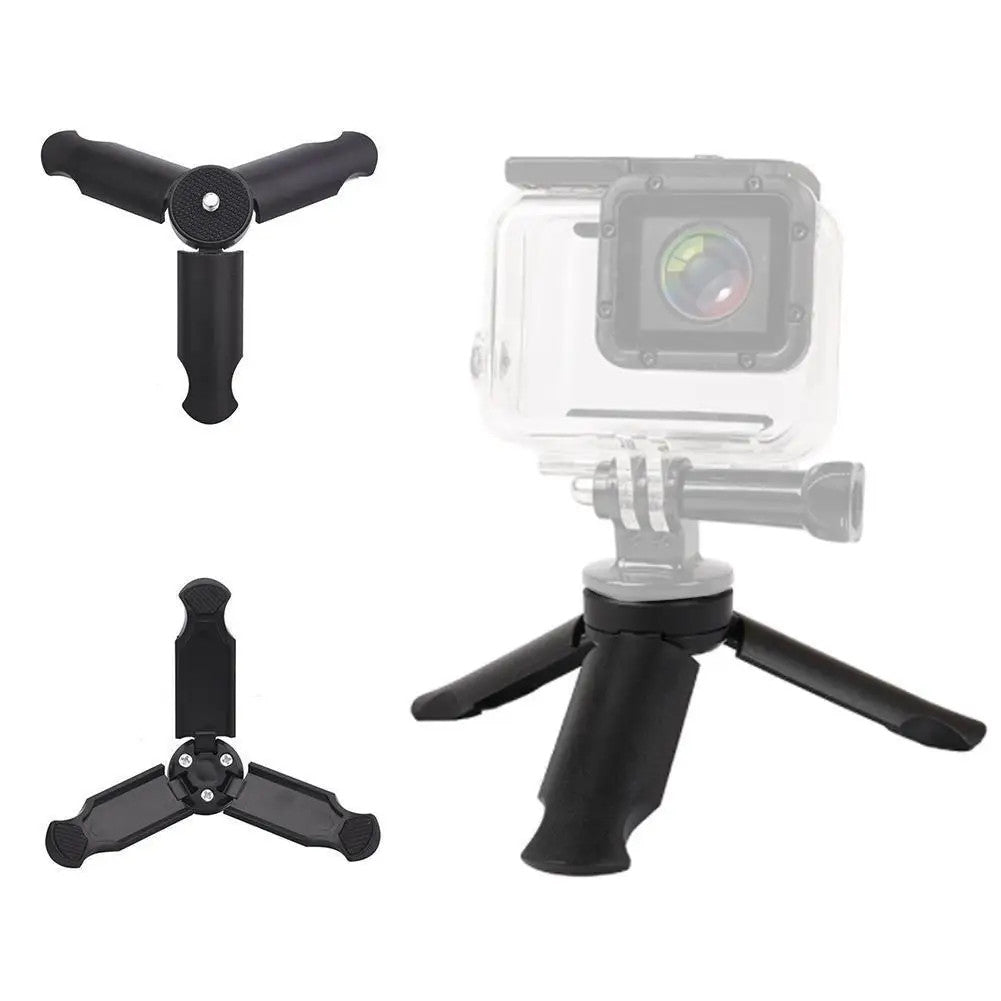 Mini Tripod Desktop Camera Stabilizer Bracket Handle Phone Holder Stand Mode